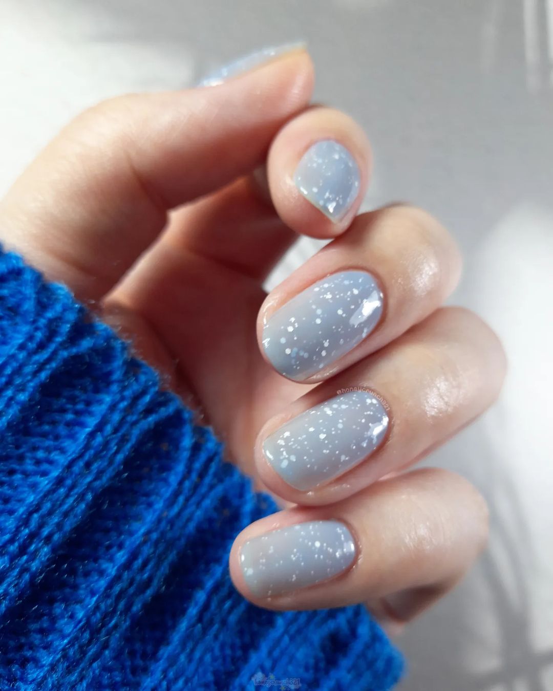 Sky Shines French Ombre Nail Designs