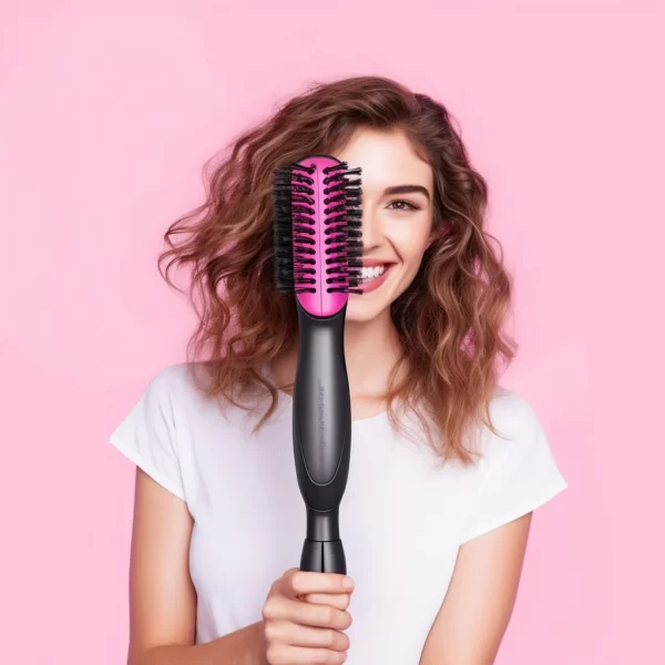 Dry and Style Simultaneously: 2-in-1 Hot Hair Brush - Image 2